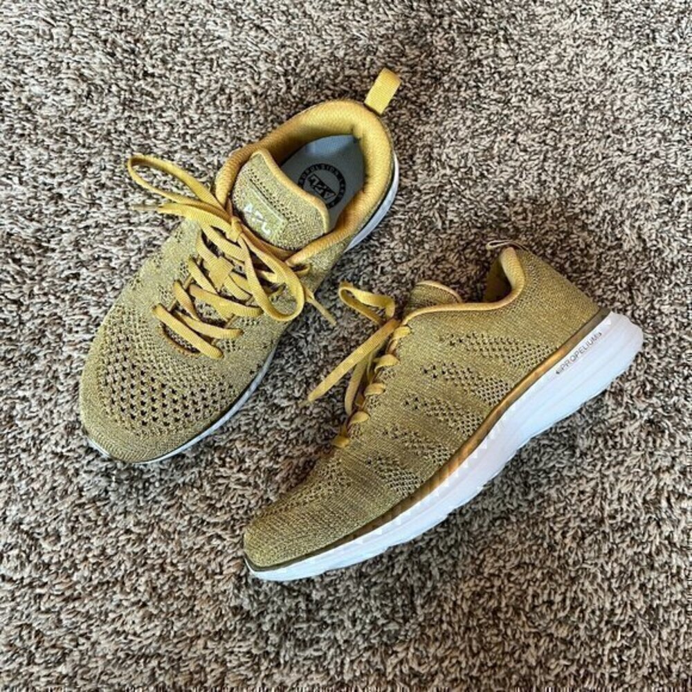 APL Techloom Pro metallic gold sneakers